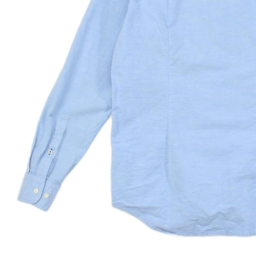 Mens Shirt Stretch Slim Fit Long Sleeve Button Up