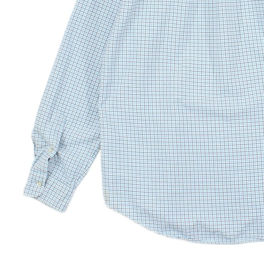 Mens Check Shirt Custom Fit Long Sleeve
