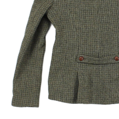 Womens Tweed Blazer Made In Portugal Herringbone