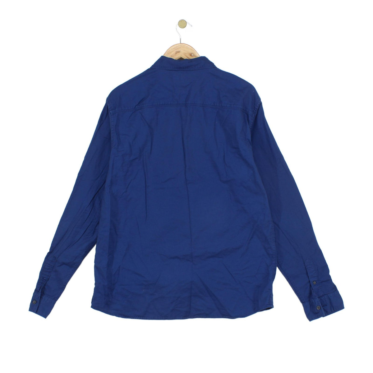 Mens Shirt Button Up Long Sleeve Cotton