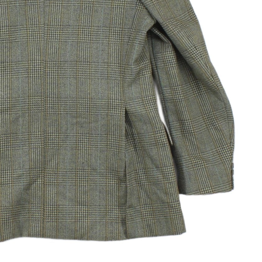 Mens Tweed Blazer Check Tailored Long