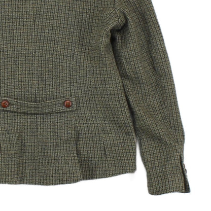 Womens Tweed Blazer Made In Portugal Herringbone