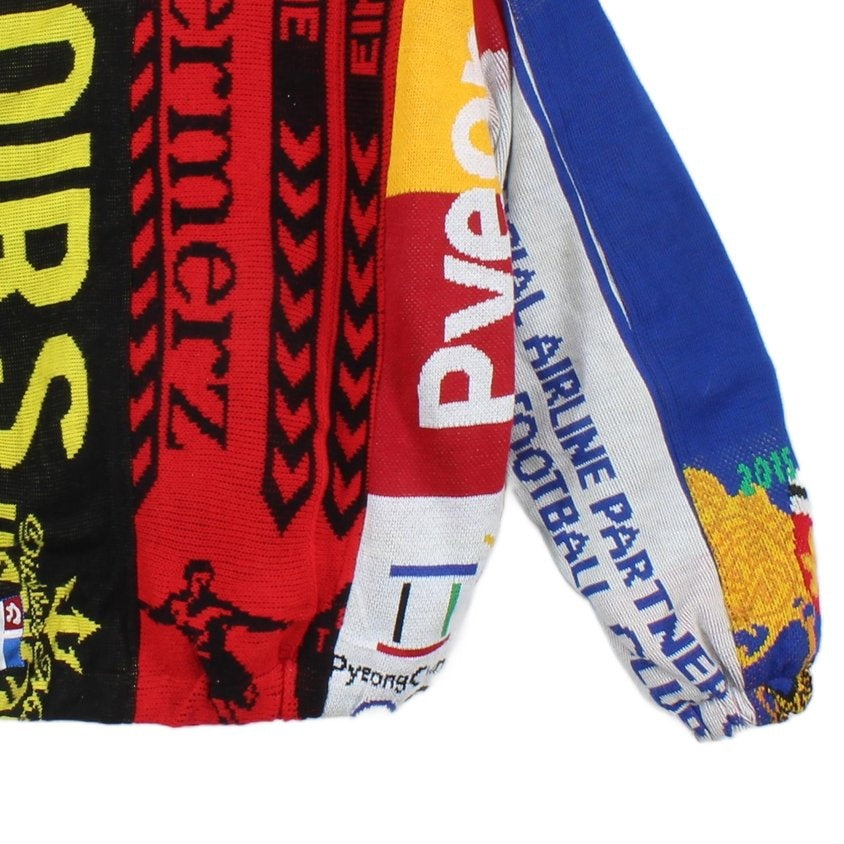 Mens Football Scarf Jacket Reworked