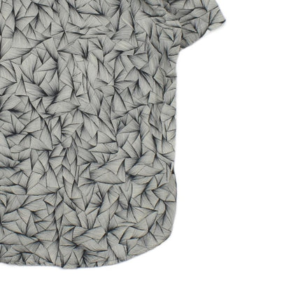 Mens Geometric Shirt Short Sleeve