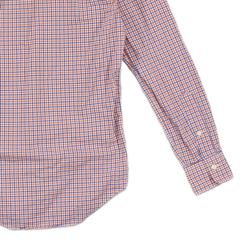Mens Check Shirt Slim Fit Pattern Button Up