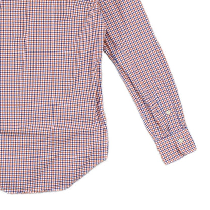 Mens Check Shirt Slim Fit Pattern Button Up