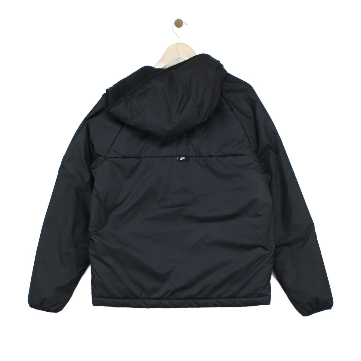 Mens Quilted Jacket Therma Fit Hooded Full Zip Lined