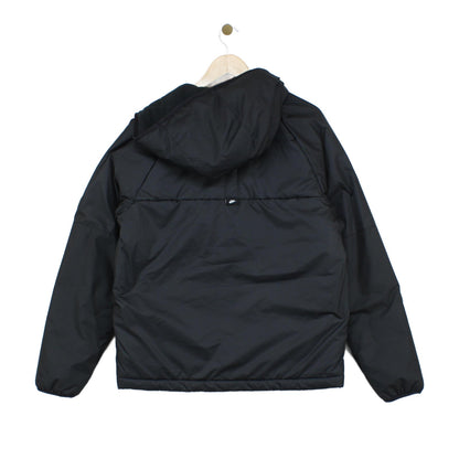 Mens Quilted Jacket Therma Fit Hooded Full Zip Lined