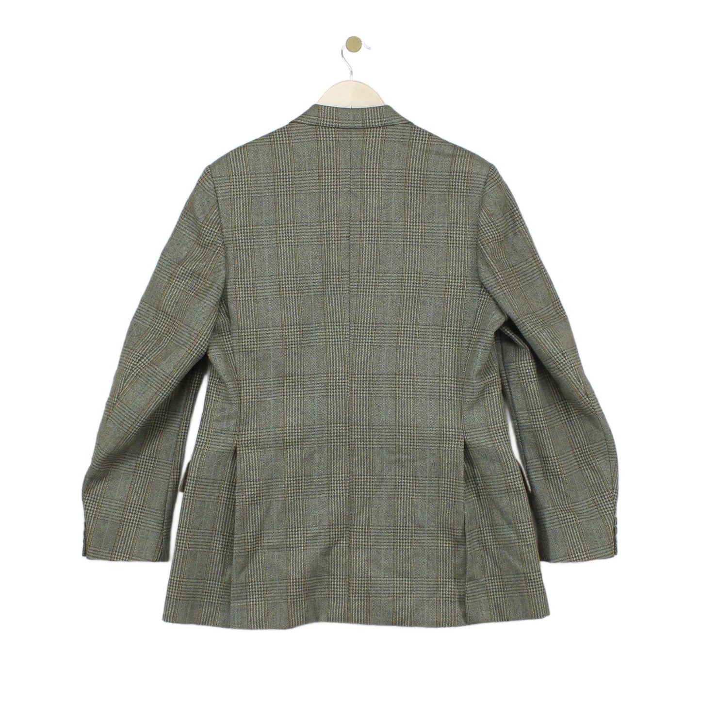 Mens Tweed Blazer Check Tailored Long