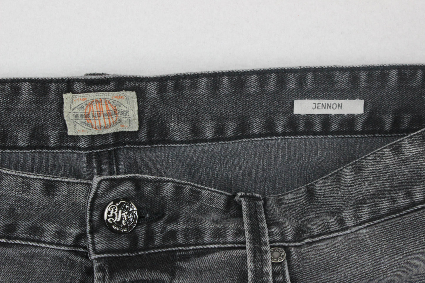 Mens Jennon Jeans Button Fly Denim Stretch