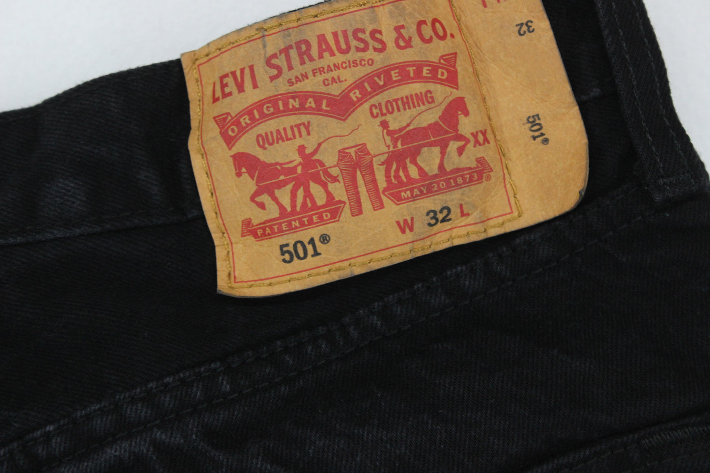 Mens 501 Denim Shorts Button Fly Classic