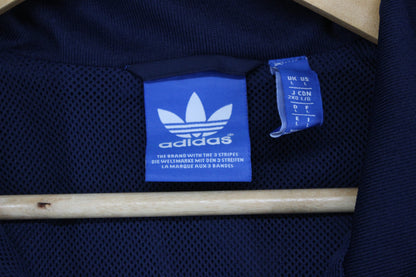 Mens Track Jacket 1/4 Zip Streetwear Logo Retro