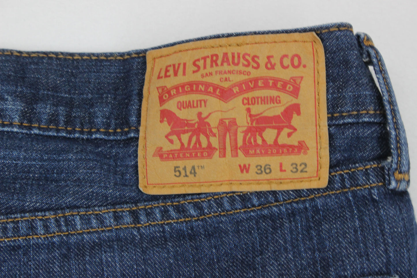 Mens 514 Jeans Straight Leg Denim Classic