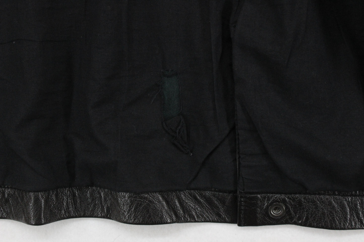 Mens Leather Jacket Utility Pockets Biker
