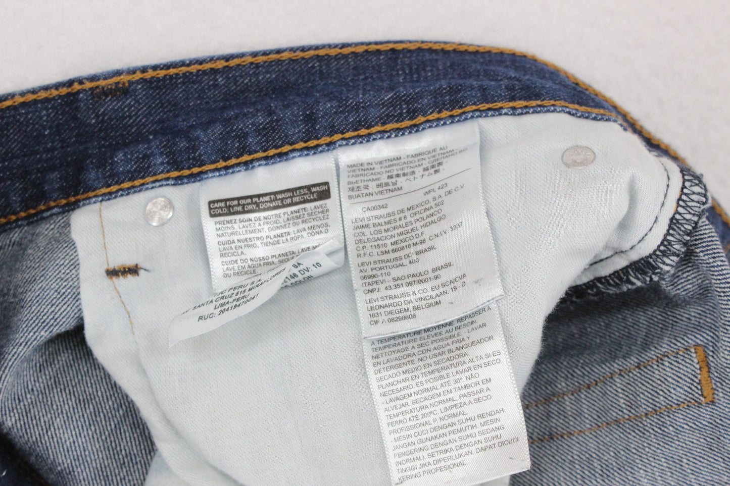 Mens 514 Jeans Straight Leg Denim Classic