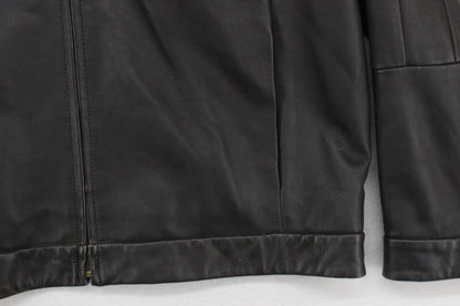 Mens Leather Jacket Full Zip
