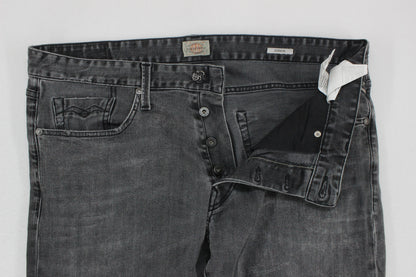 Mens Jennon Jeans Button Fly Denim Stretch