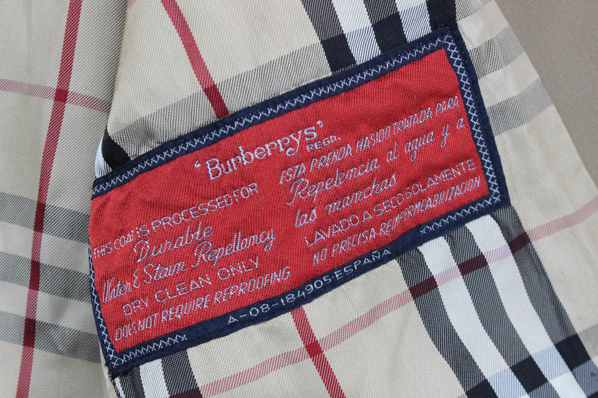 Womens Trench Coat Plaid Lining Classic