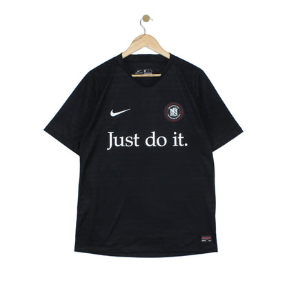 Mens Football T-Shirt Just Do It Athletic Dri