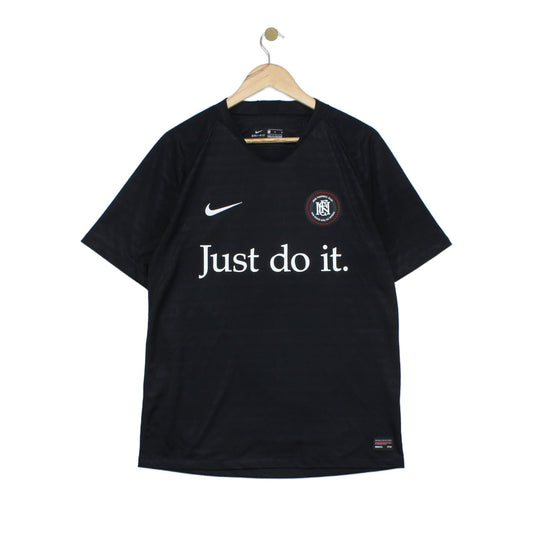 Mens Football T-Shirt Just Do It Athletic Dri