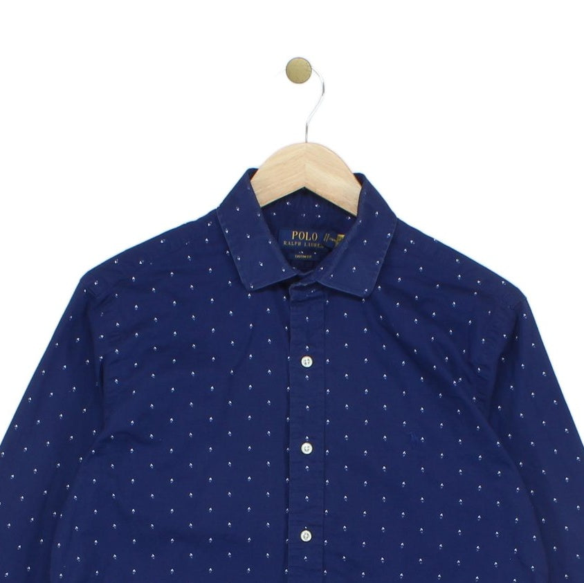 Mens Patterned Shirt Custom Fit Long Sleeve