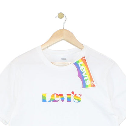 Mens Pride T-Shirt Rainbow Graphic Crew Neck