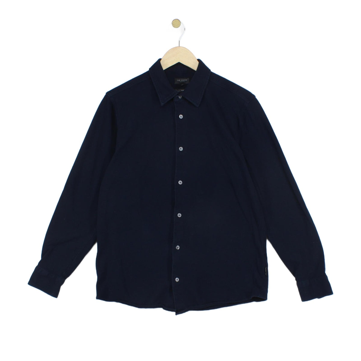 Mens Shirt Slim Long Sleeve Cotton