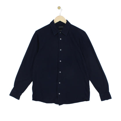 Mens Shirt Slim Long Sleeve Cotton