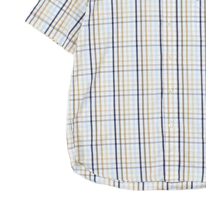 Mens Plaid Shirt Short Sleeve