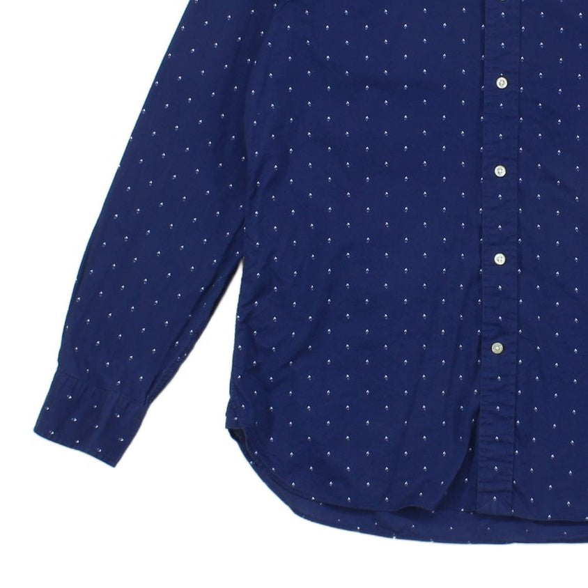 Mens Patterned Shirt Custom Fit Long Sleeve