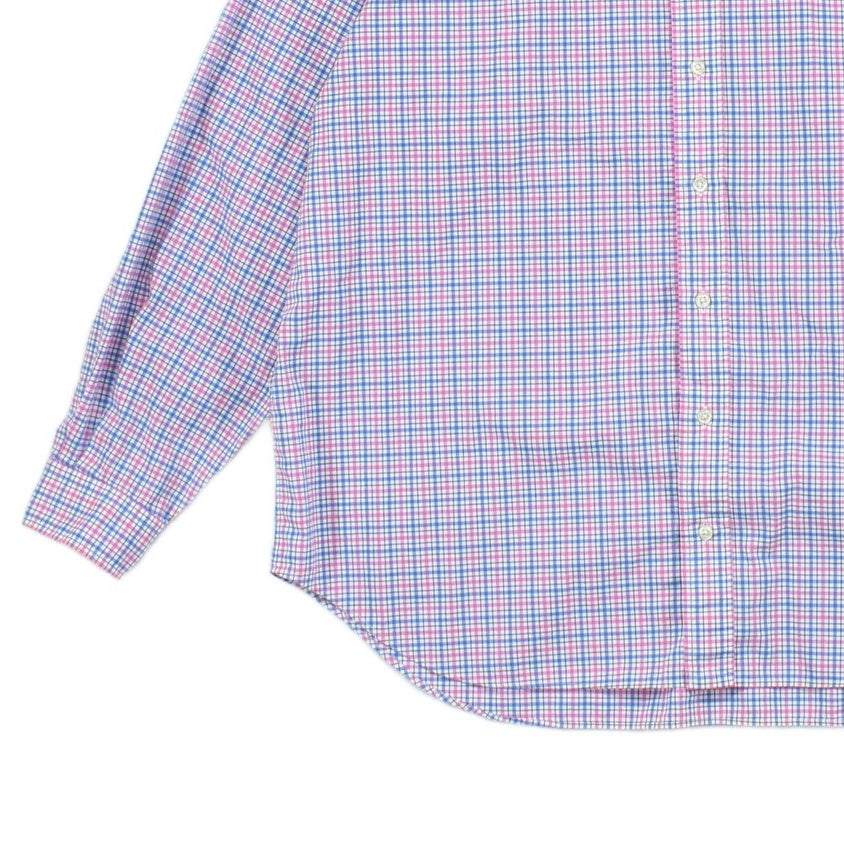 Mens Check Shirt Stretch Button Up