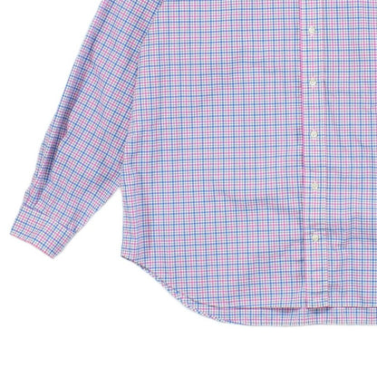 Mens Check Shirt Stretch Button Up
