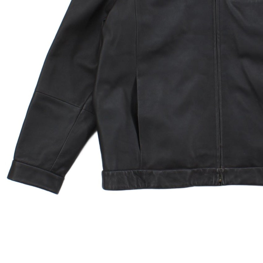 Mens Leather Jacket Full Zip