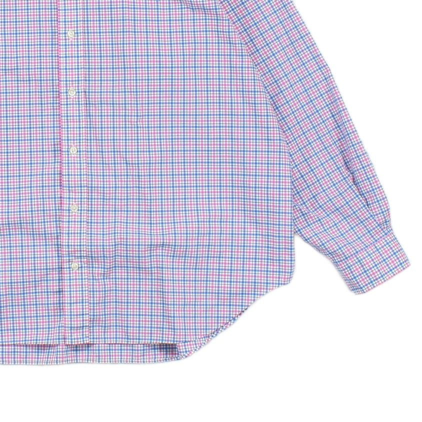 Mens Check Shirt Stretch Button Up