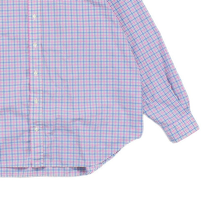 Mens Check Shirt Stretch Button Up