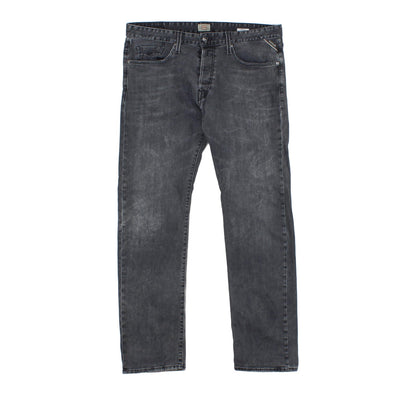 Mens Jennon Jeans Button Fly Denim Stretch