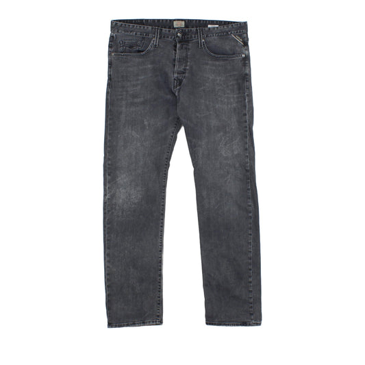 Mens Jennon Jeans Button Fly Denim Stretch