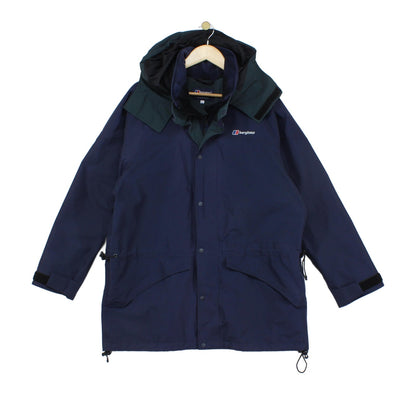 Mens Goretex Waterproof Jacket Hooded Full Zip Outdoor