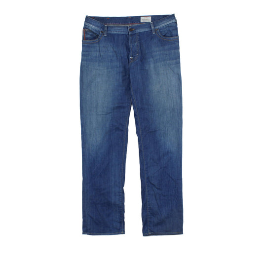 Mens Jeans Button Fly Denim Regular Fit
