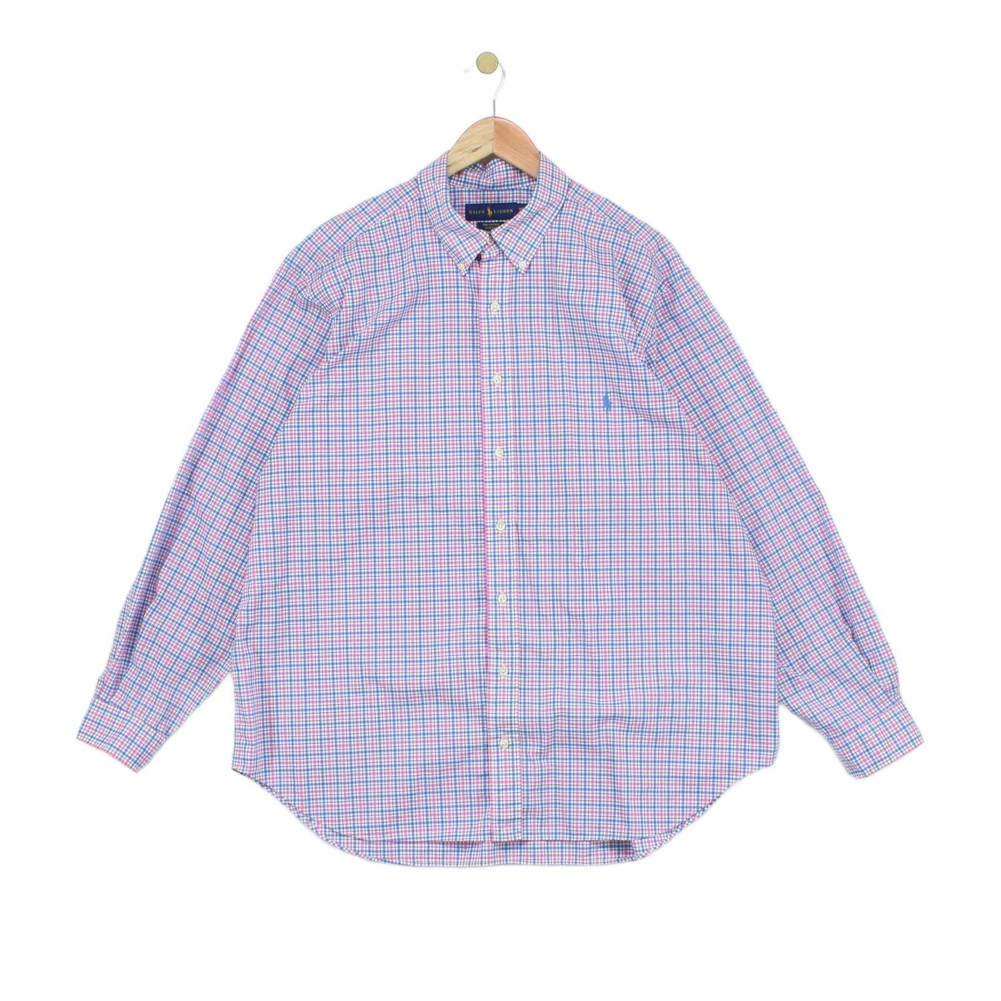 Mens Check Shirt Stretch Button Up
