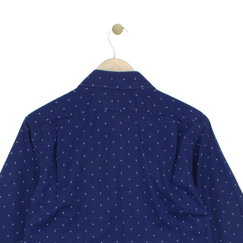 Mens Patterned Shirt Custom Fit Long Sleeve
