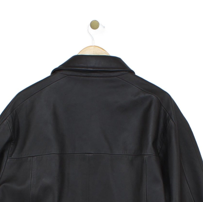 Mens Leather Jacket Full Zip