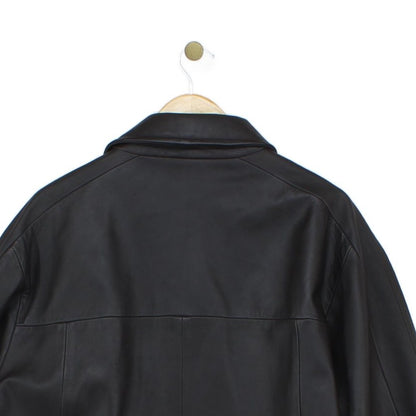 Mens Leather Jacket Full Zip