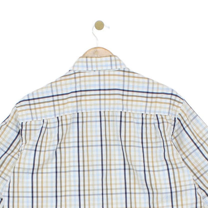Mens Plaid Shirt Short Sleeve
