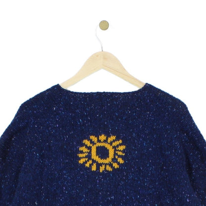 Womens Chunky Knit Cardigan Relaxed Fit Patterned