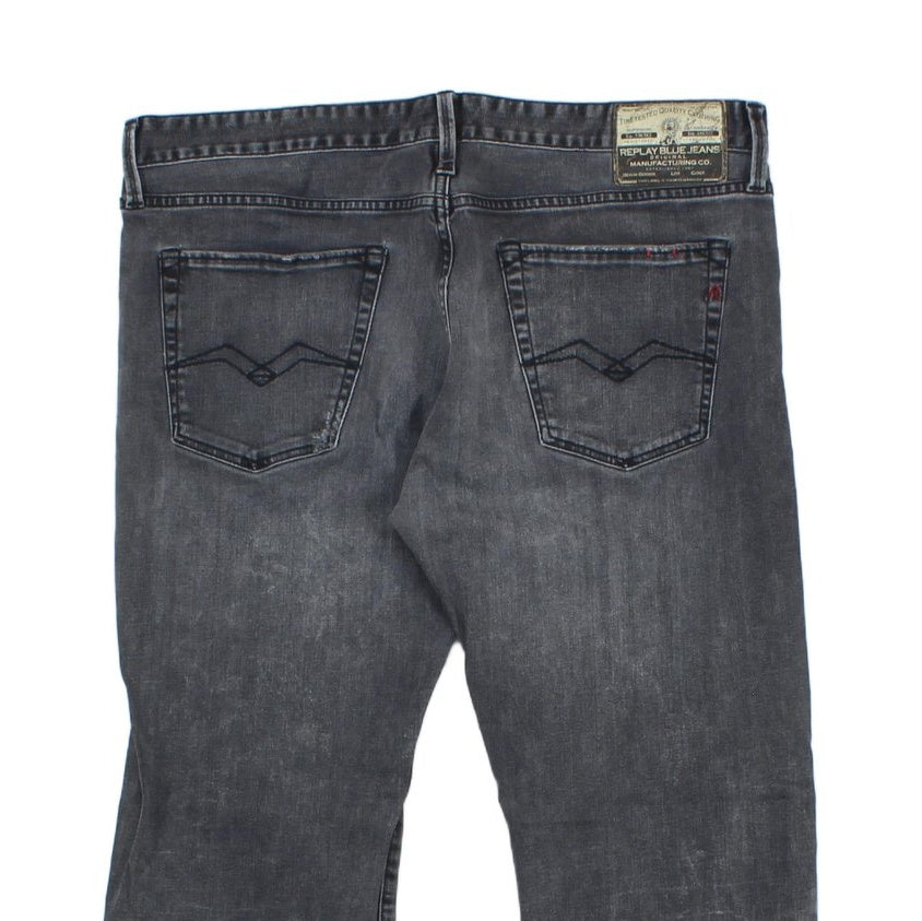 Mens Jennon Jeans Button Fly Denim Stretch