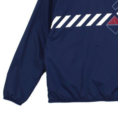 Mens Track Jacket 1/4 Zip Streetwear Logo Retro