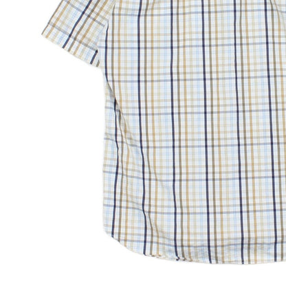 Mens Plaid Shirt Short Sleeve