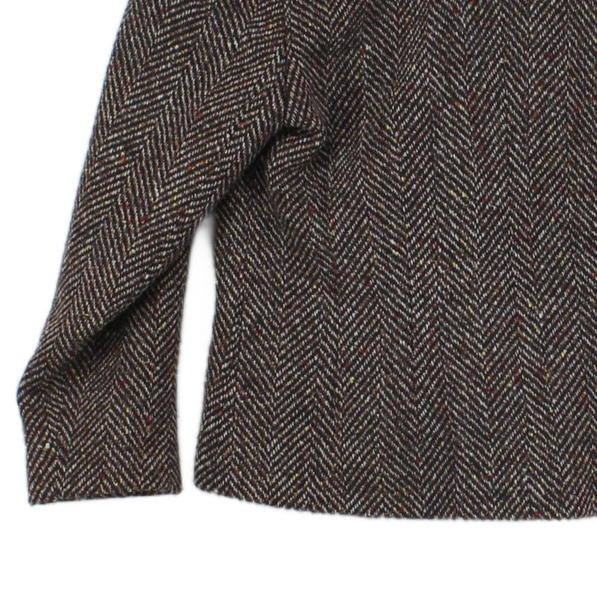 Womens Wool Blazer Floral Embroidered