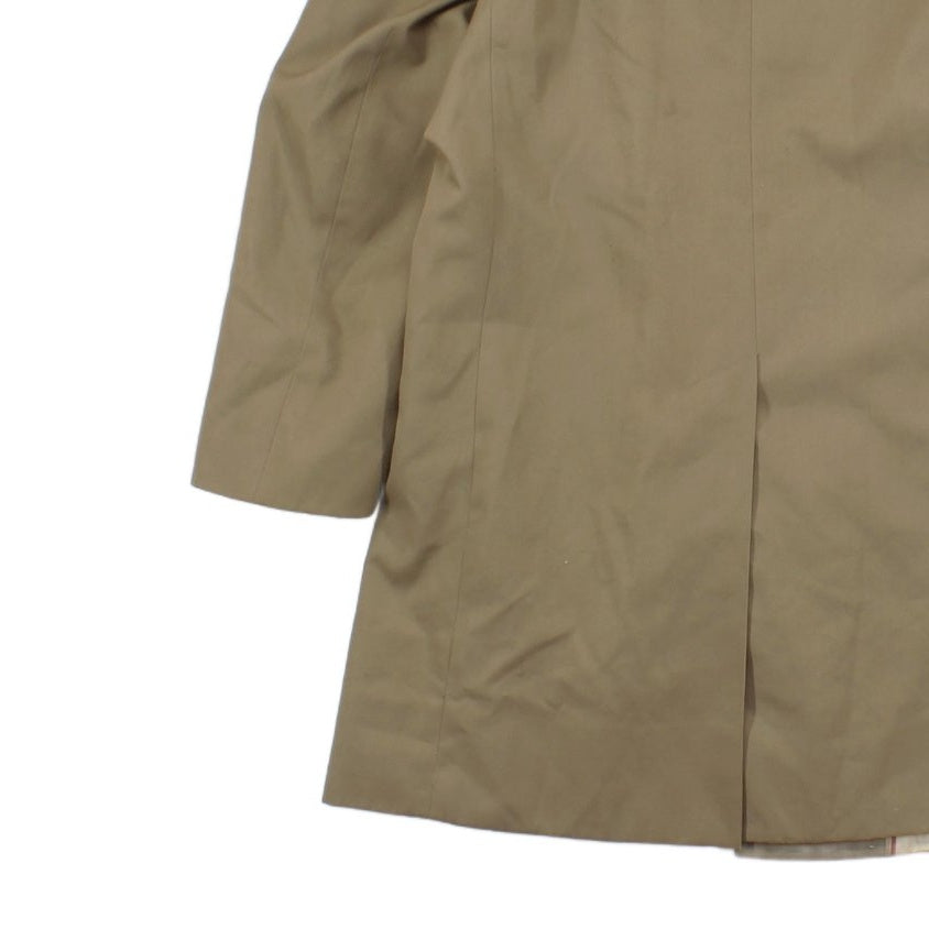 Womens Trench Coat Plaid Lining Classic